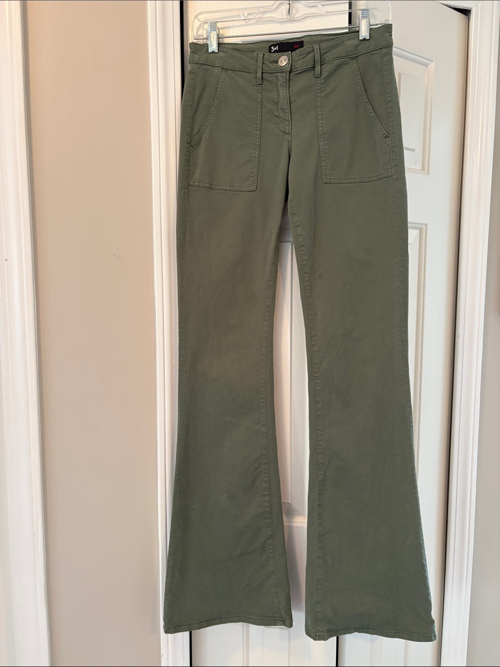 3x1 Olive Green Boot Cut Pants
